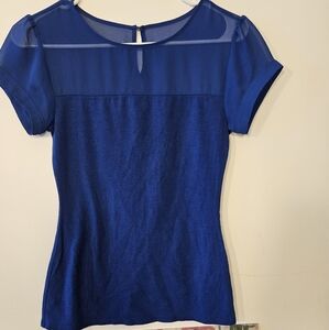 Express Mesh Top Fitted Soft Shirt